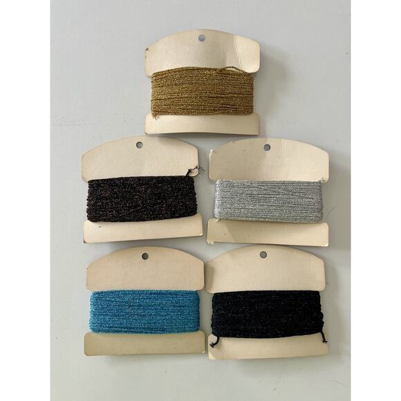 Vintage Metallic Yarn - Lot of 17 - Checkpoint Needlepoint Columbia Minerva - Picture 7 of 8